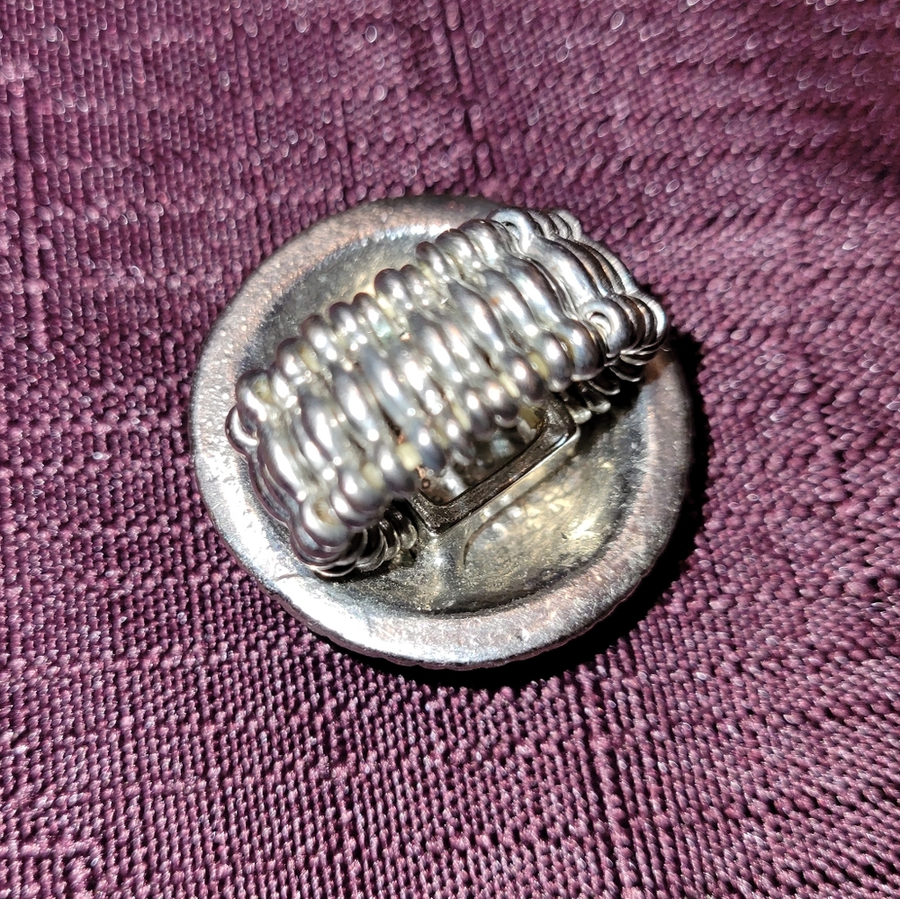 Turquoise rhinestone ring OS - Picture 2 of 3